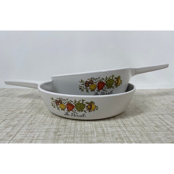 Vintage Corning Ware pans, Spice of life pots set, Le Persil - Picture 2 of 10